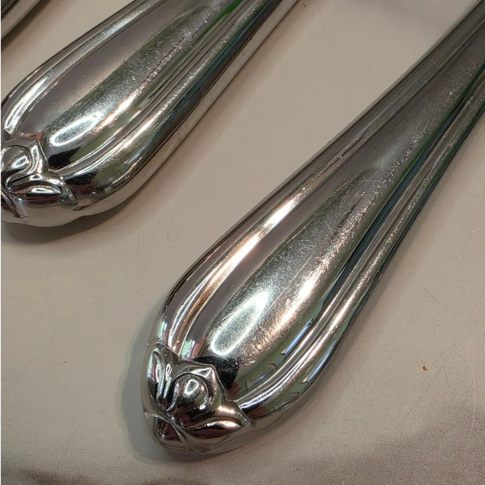 Gorham Melon Bud Stainless Steel Dinner Knives Set of 8 Silverware Korea